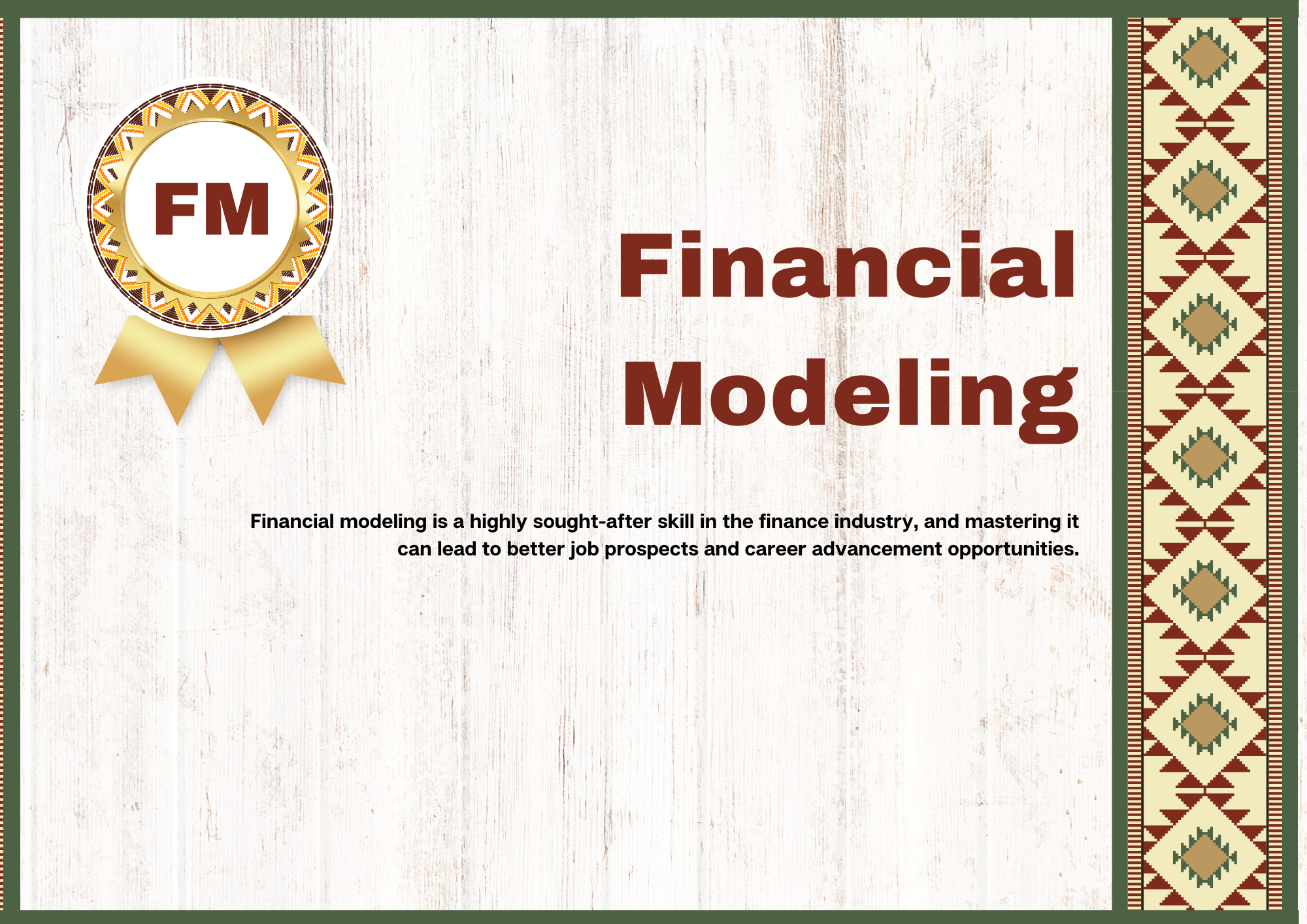 financial modeling