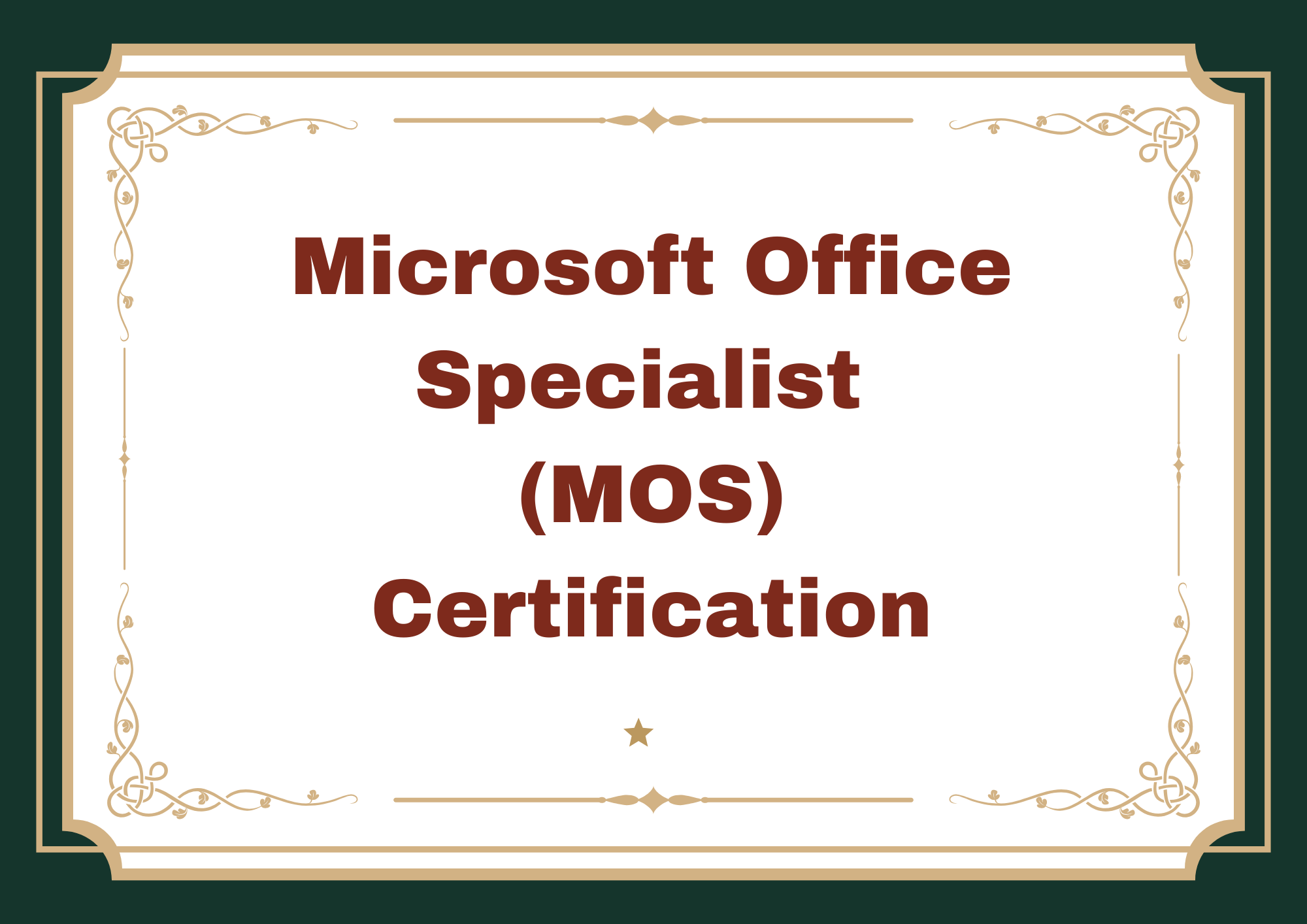 Microsoft Office Specialist (MOS) certification